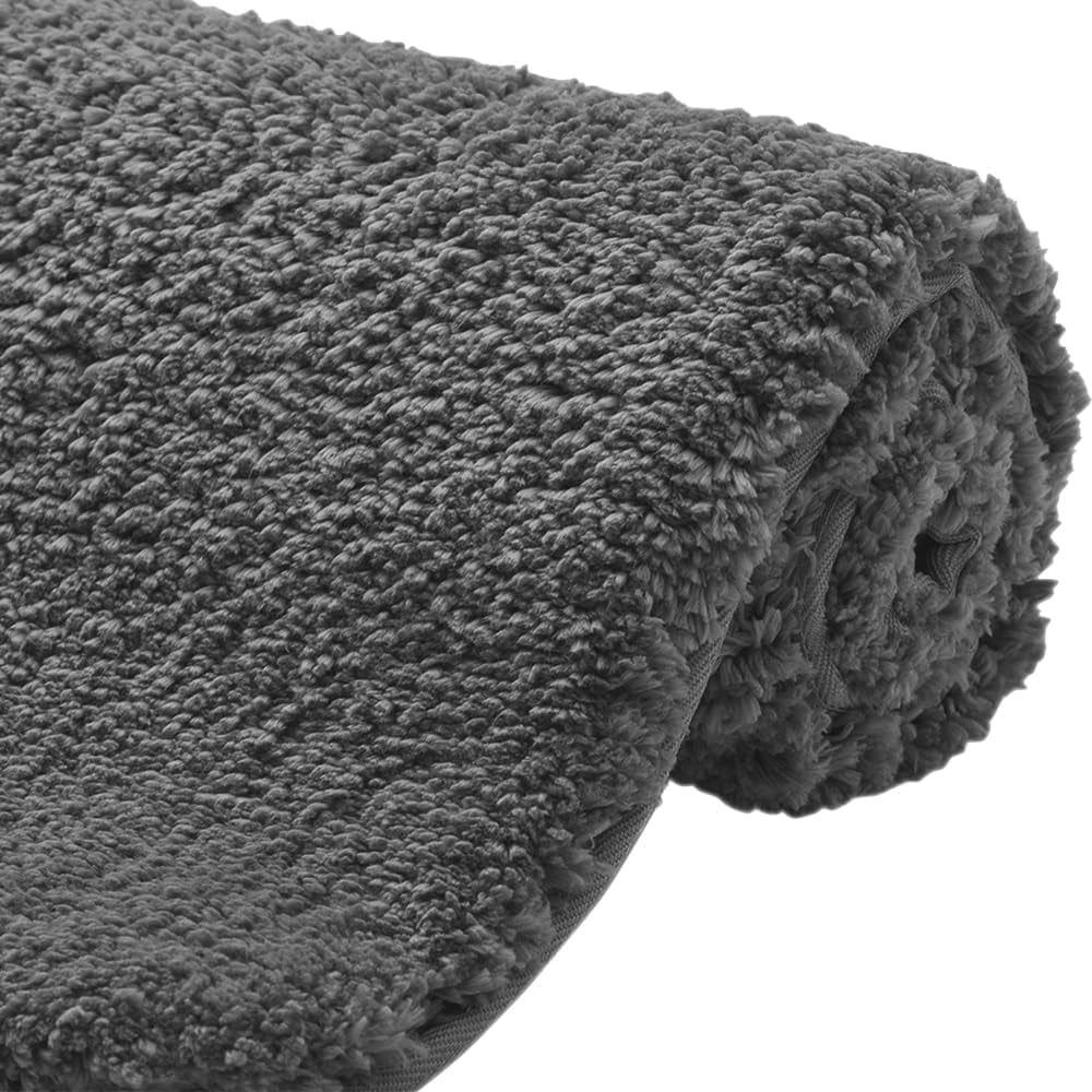 Evlmd Bathroom Rugs Non Slip, Large Bath Rugs for Bathroom Decor, Absorbent Shaggy Shower Mat, Machine Washable Bath Rug Runner